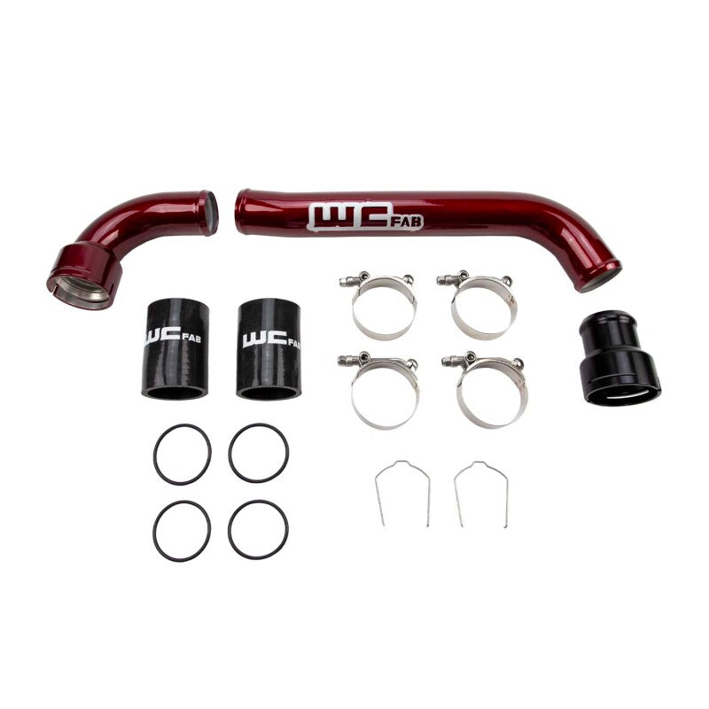 Wehrli 17-25 Ford Power Stroke 6.7L Upper Coolant Pipe Kit - Sparkle Bomber Orange - Radiator Hose | WCF100311-SBO