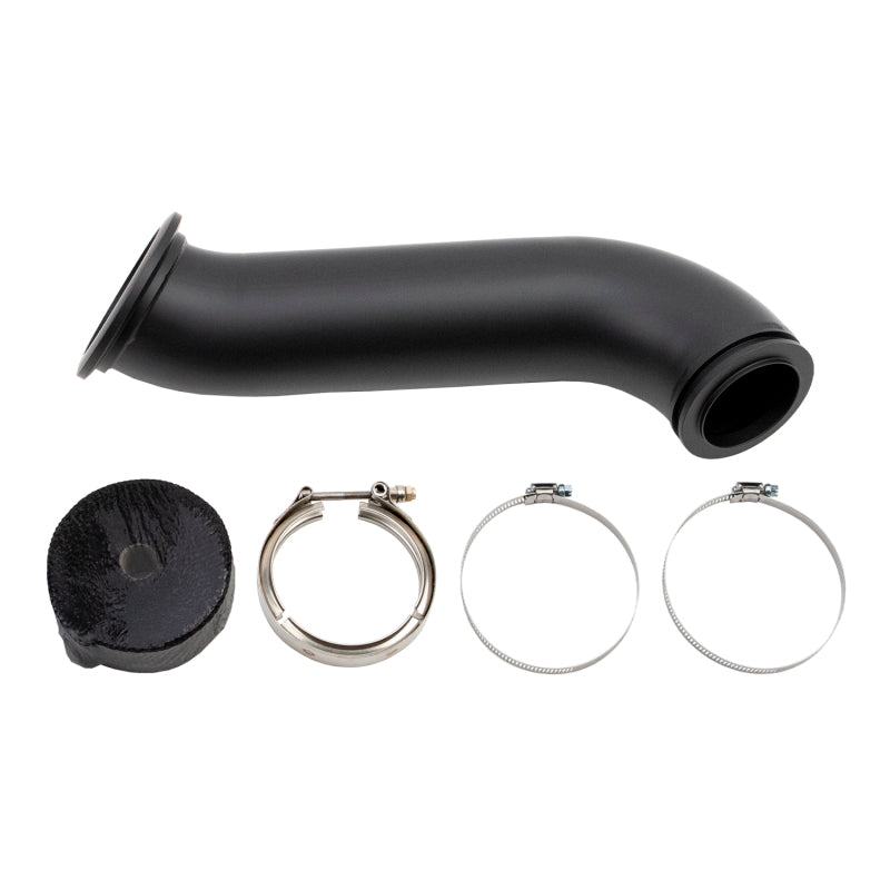 Wehrli 04.5-07 Dodge Ram Cummins 4in Down Pipe - w/High Mount S300 Turbo & 2nd Gen Manifold - Downpipe | WCF100281