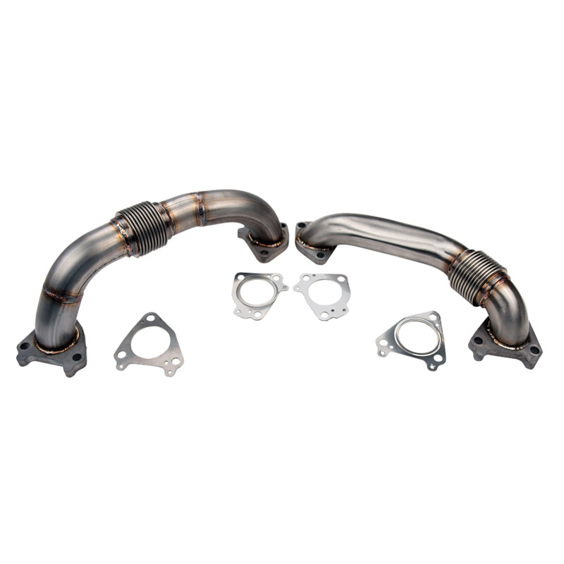 Wehrli 01-04 Chevrolet 6.6L Duramax LB7 2in Stainless Up Pipe Kit w/Gaskets - Single Turbo - Up-Pipe Kit for LB7 Duramax