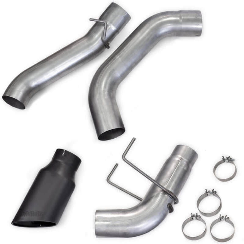 Banks Power 19-23 Dodge Ram Crew Cab 6.7L Cummins Monster Exhaust - SS Single Exhaust w/ Black Tip - Catback | 49798-B