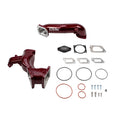 Wehrli 11-16 Chevrolet 6.6L LML Duramax High Flow Y-Bridge Kit - WCFab Red - Intake Elbow | WCF100165-RED