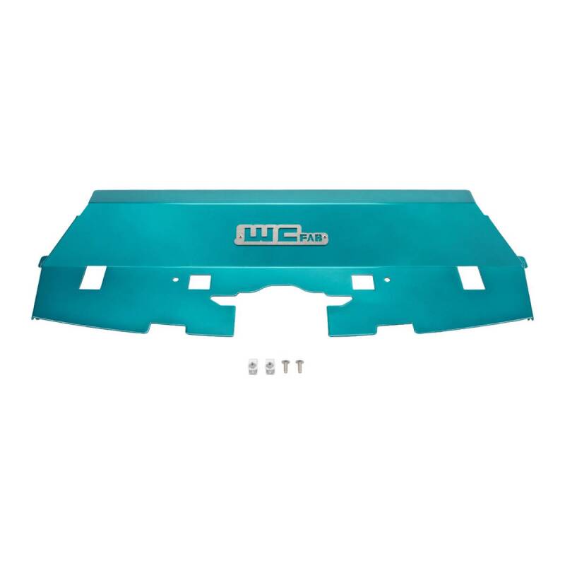 Wehrli 13-18 Cummins Fabricated Aluminum Radiator Cover - Candy Teal | WCF100546-CT