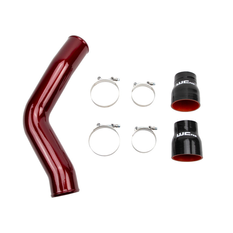 Wehrli 13-18 Cummins 6.7L Passenger (Hot) Side 3.5in Intercooler Pipe - Gloss Black | WCF100406-GB