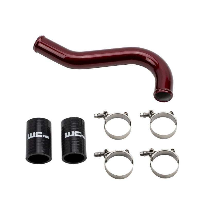 Wehrli 06-10 Chevrolet 6.6L LBZ/LMM Duramax Upper Coolant Pipe - Cat Yellow - Radiator Hose | WCF100622-CAT