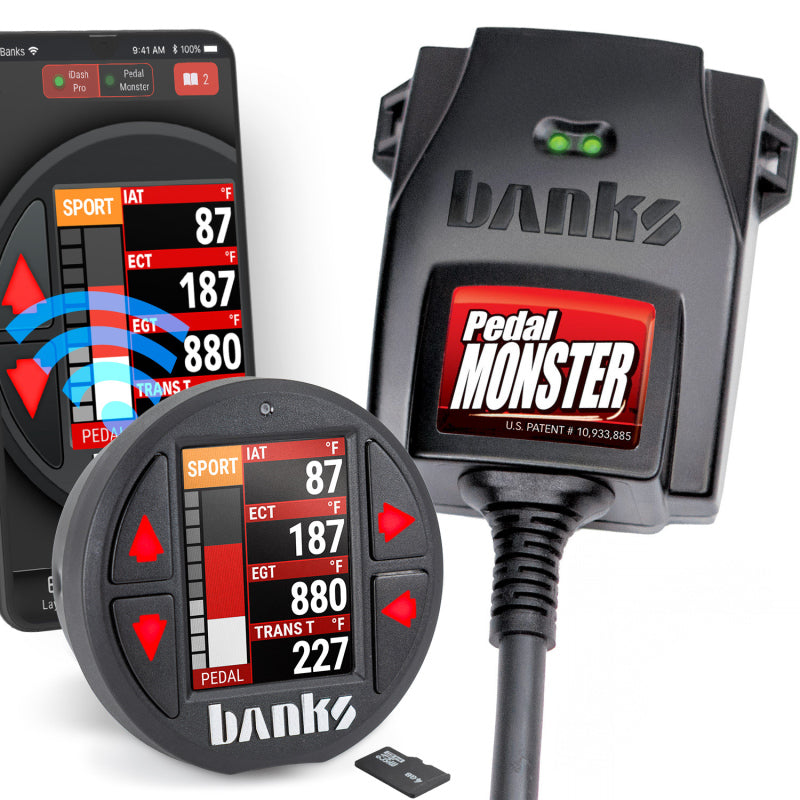 Banks Power Pedal Monster Kit Aptiv GT 150 6 Way With iDash Data Pro - Throttle Controller | 64323-P