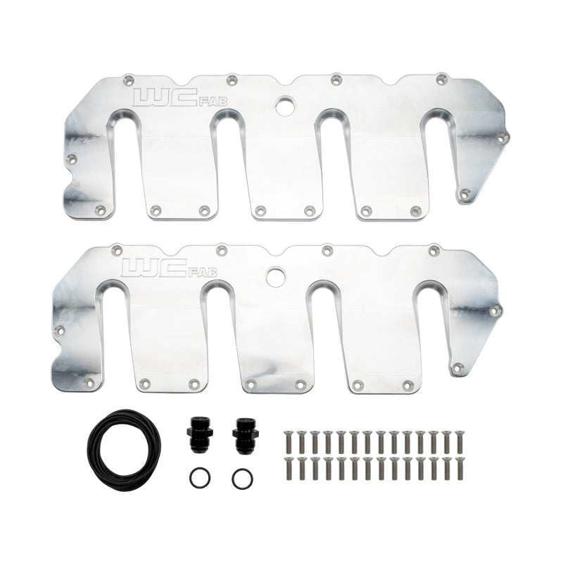 Wehrli 04.5-10 Duramax LLY/LBZ/LMM Billet Upper Valve Cover Set - Raw Aluminum - Valve Cover Gasket for LMM Duramax | WCF100415-RAW