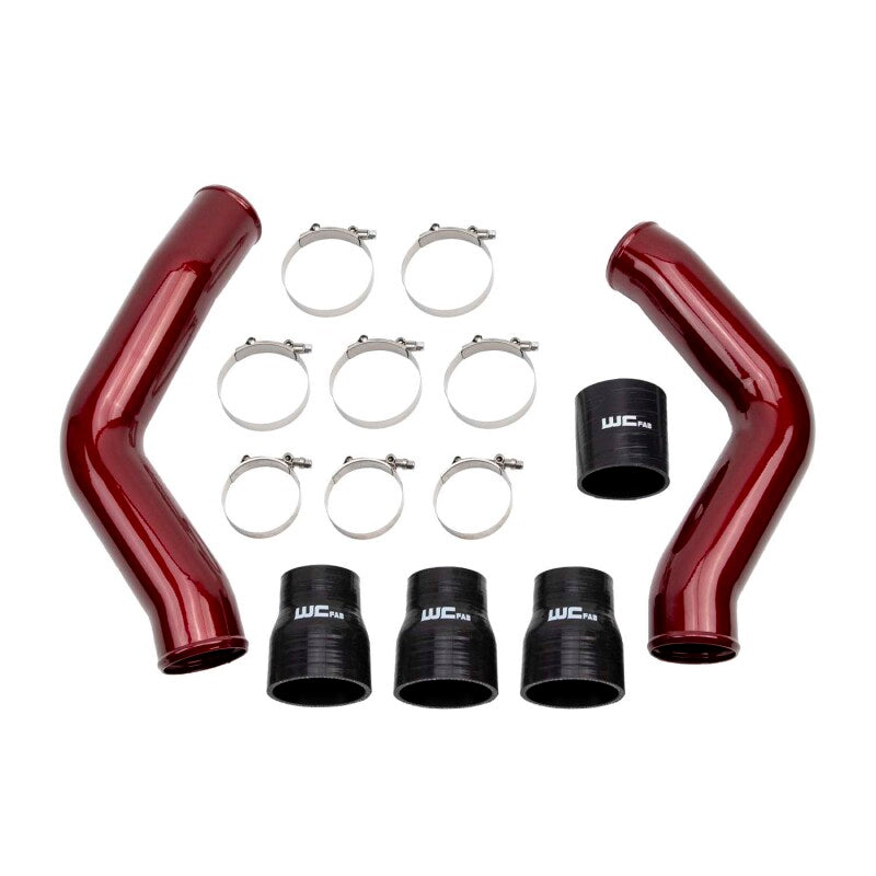 Wehrli 13-18 Ram 6.7L Cummins 3.5in Intercooler Pipes Kit - WCFab Red | WCF100423-RED