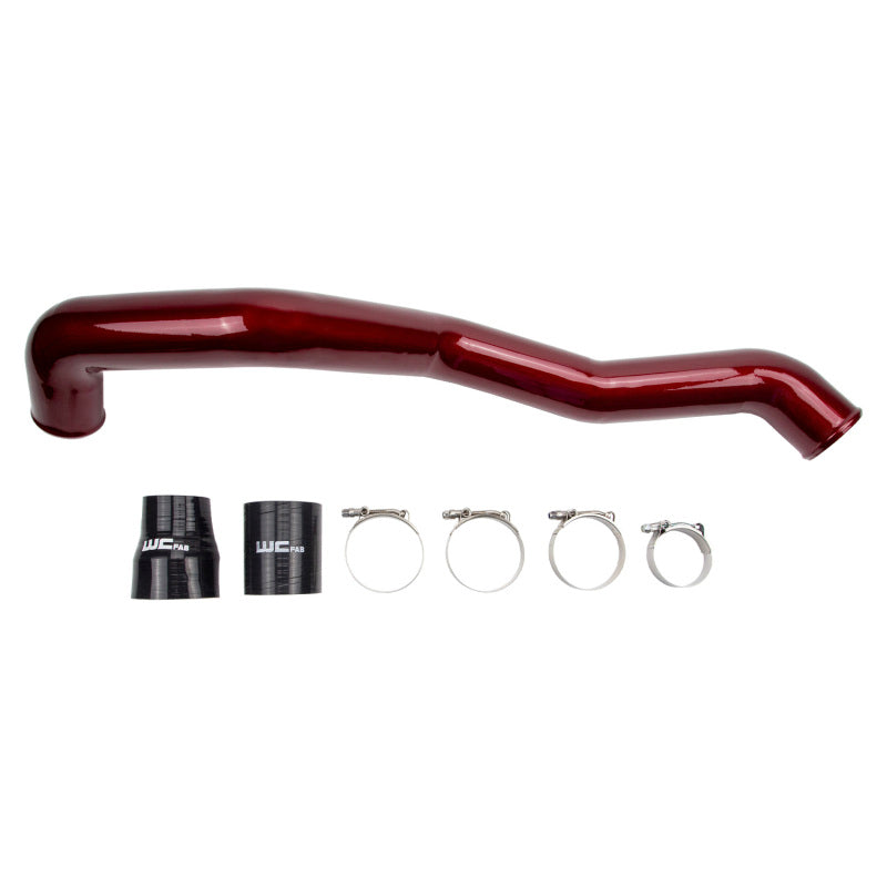 Wehrli 11-16 Chevrolet 6.6L LML Duramax Driver Side 3in Intercooler Pipe - Fine Texture Black | WCF100353-FTB