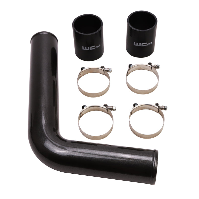 Wehrli 03-07 Cummins 5.9L Driver Side 3in Intercooler Pipe - Bengal Silver | WCF100359-BS