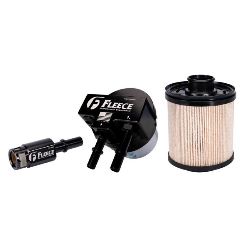 Fleece Performance 11-16 Ford 6.7L Power Stroke Fuel Filter Upgrade Kit w/Injector Return Fitting | FPE-FMC-1116-FF-KIT
