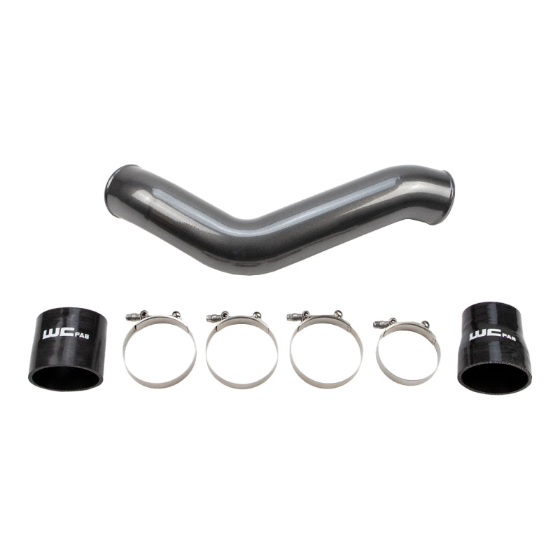 Wehrli 19-24 Cummins 6.7L Driver Side 3.5in Intercooler Pipe - Gun Metal | WCF100218-GM