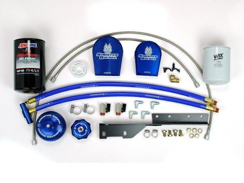 Sinister Diesel 03-07 Ford 6.0L Oil Filter & Coolant Filtration System | SD-EOF-CF-6.0