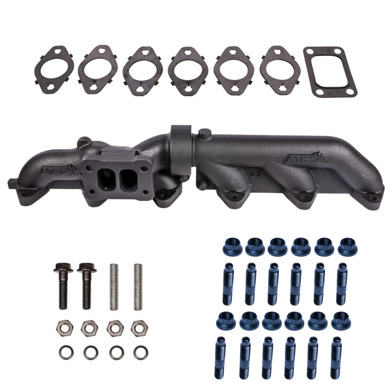 ATS Diesel 03-07 5.9L Cummins 2-Piece T3 Pulse Flow Exhaust Manifold Kit w/ Gaskets & Hardware | 204-950-2272