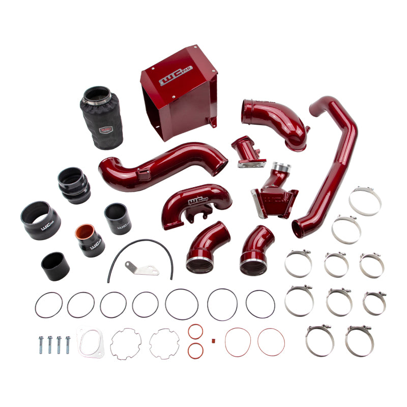 Wehrli 2007.5-2010 Chevrolet Duramax 6.6L LMM Stage 2 High Flow Intake Bundle Kit - Candy Red - Cold Air Intake | WCF100438-CR
