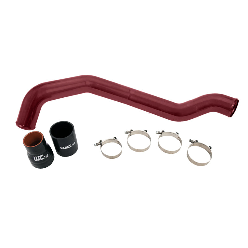 Wehrli 04.5-10 Chevrolet 6.6L LLY/LBZ/LMM Duramax Driver Side 3in Intercooler Pipe - WCFab Red | WCF100352-RED