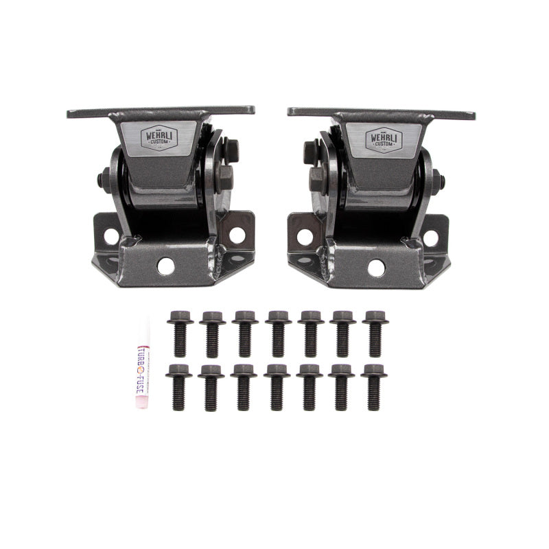 Wehrli 11-16 GM Duramax LML Heavy Duty Engine Mount - Sparkle Granny Smith for LML Duramax | WCF100160-SGS