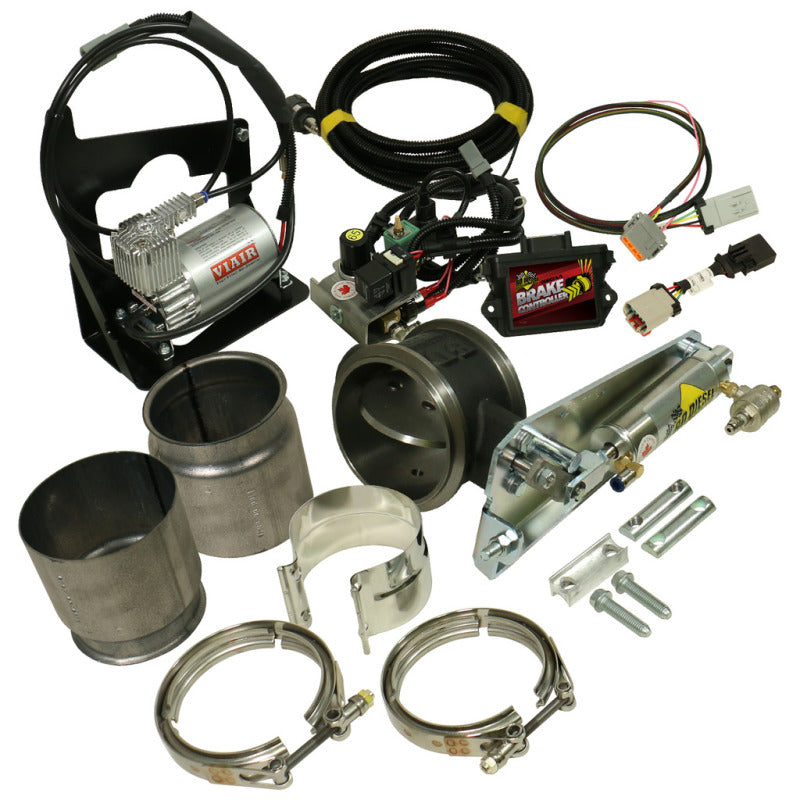 BD Diesel Exhaust Brake - 07.5-12 Dodge 6.7L Remote Mount 4in Exhaust Brake w/o VGT Turbo | 1027344