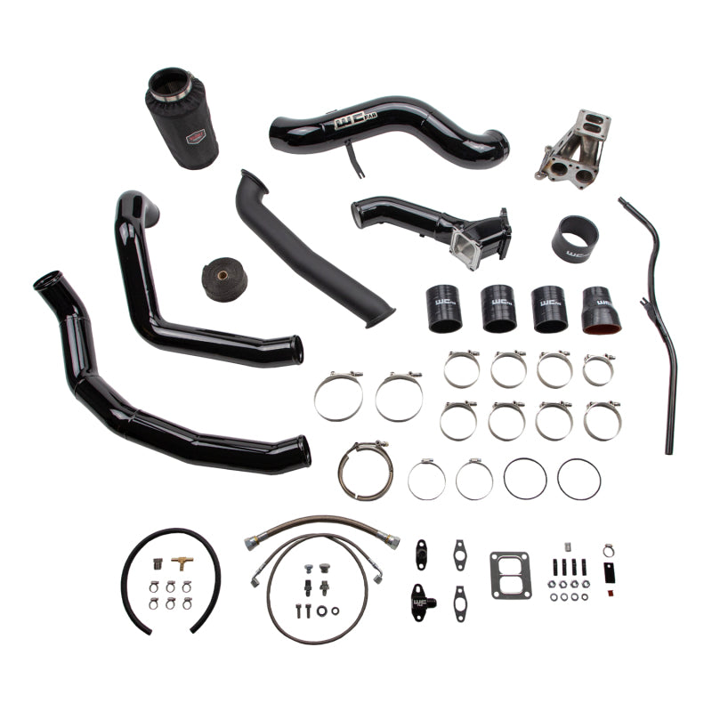 Wehrli 2001-2004 Chevrolet LB7 6.6L Duramax S300 Single Turbo Install Kit - Candy Red - Turbocharger for LB7 Duramax | WCF100478-CR
