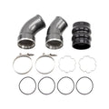 Wehrli 06-10 GM Duramax LBZ/LMM Passenger Side 3.5in Intercooler Pipe - Fine Texture Black for LMM Duramax | WCF100367-FTB