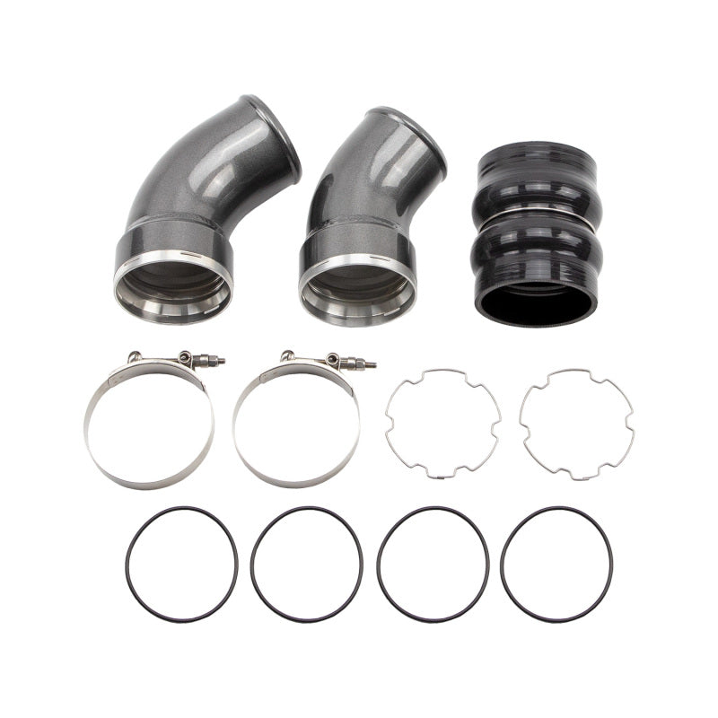 Wehrli 06-10 GM Duramax LBZ/LMM Passenger Side 3.5in Intercooler Pipe - Bronze Chrome for LMM Duramax | WCF100367-BC