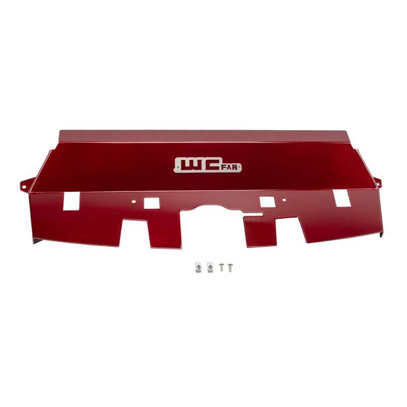 Wehrli 10-12 Cummins Fabricated Aluminum Radiator Cover - WCFab Red | WCF100539-RED