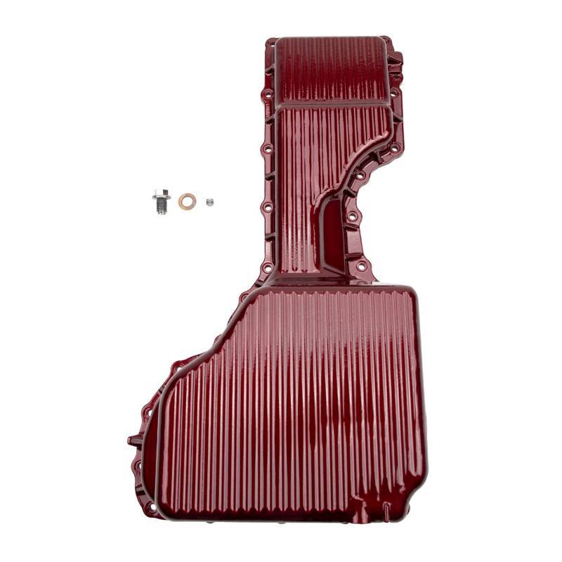 Wehrli 17-19 GM Duramax WCFab X PPE High Capacity Aluminum Oil Pan - WCFab Red | WCF100133-RED