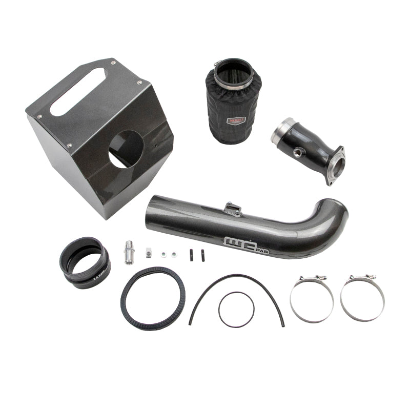 Wehrli 17-19 Duramax L5P 4in. Stage 2 Intake Kit - Cat Yellow - Cold Air Intake for L5P Duramax | WCF100360-CAT