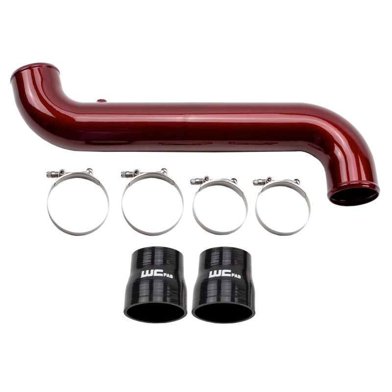 Wehrli 11-16 GM Duramax LML Passenger Side 3.5in Intercooler Pipe - Semi-Gloss Black for LML Duramax | WCF100682-SGB