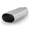 Banks Power Tailpipe Tip Kit - SS Obround Slash Cut - Chrome - 4in Tube - 5in X 6in X 14in | 52926
