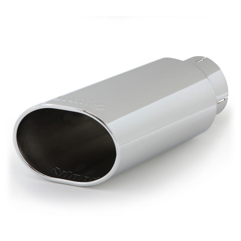 Banks Power Tailpipe Tip Kit - SS Obround Slash Cut - Chrome - 4in Tube - 5in X 6in X 14in | 52926