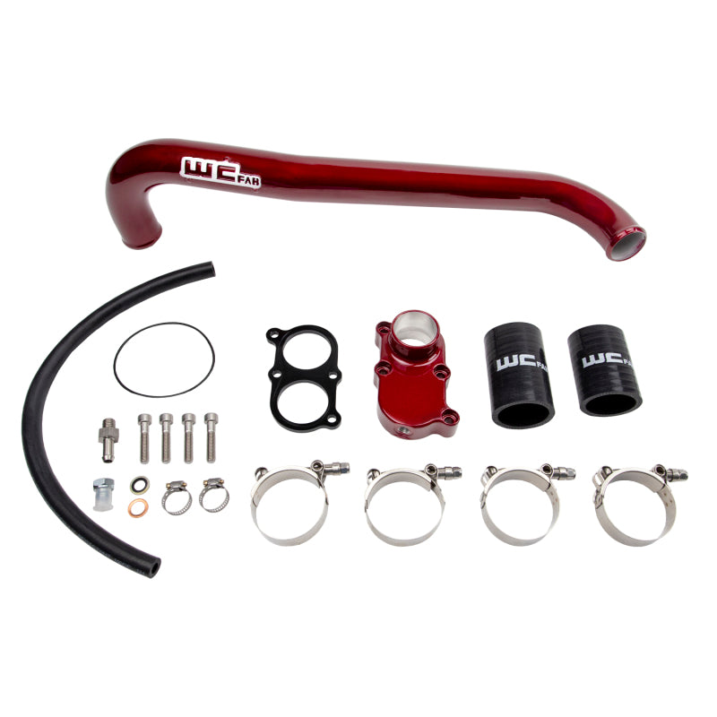 Wehrli 01-05 Chevrolet 6.6L LB7/LLY Duramax Thermostat Housing & Upper Coolant Pipe Kit - Gloss Blac | WCF100405-GB