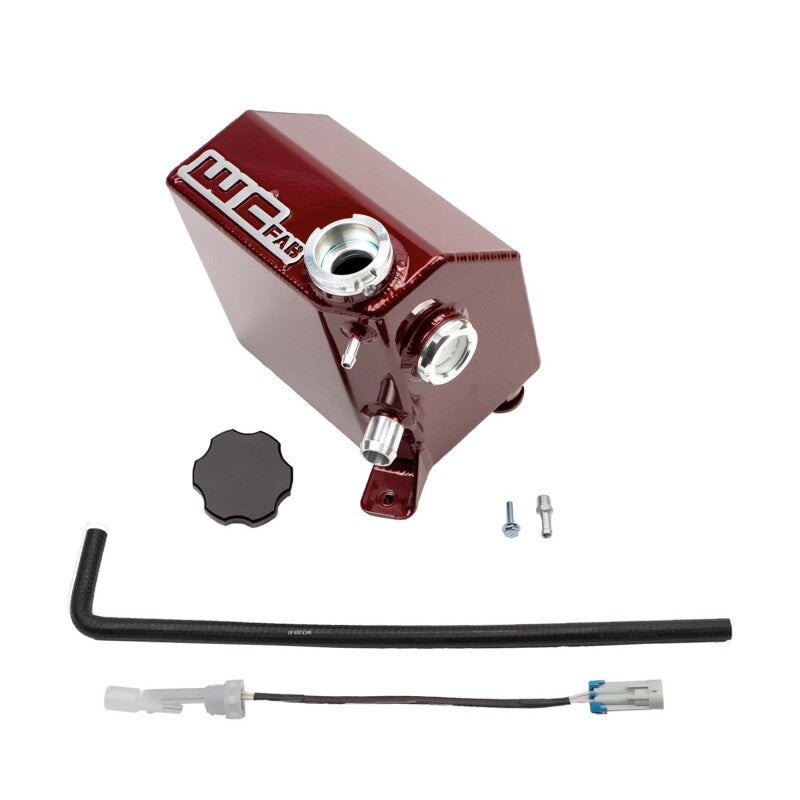 Wehrli 17-19 Chevrolet 6.6L L5P Duramax OEM Placement Coolant Tank Kit - WCFab Red - Coolant Reservoir | WCF100433-RED