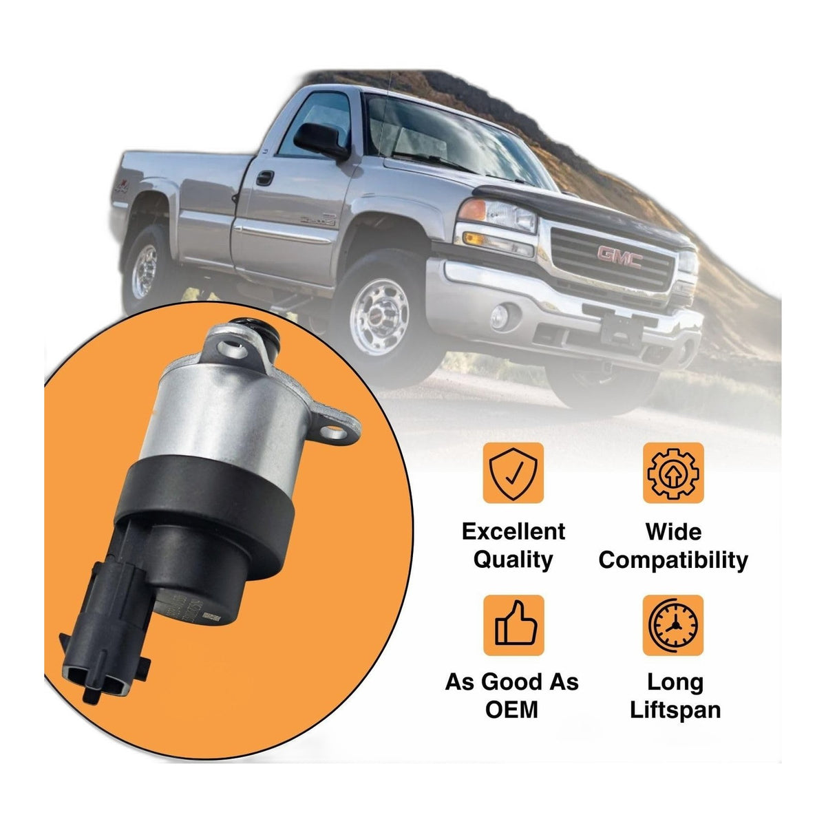 LB7 Duramax Fuel Pressure Regulator - New Direct-Fit Diesel Replacement