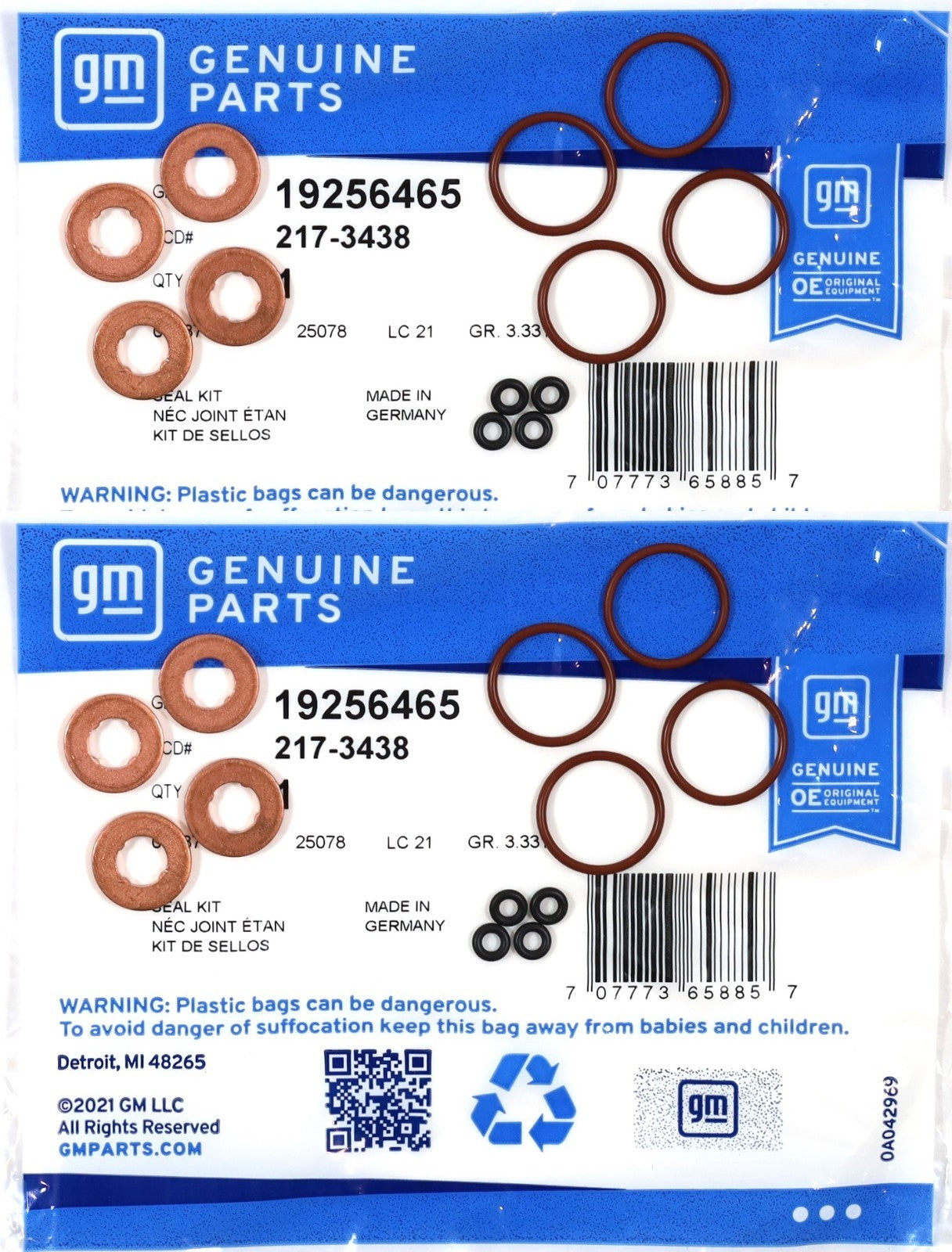 LML Duramax Injector Seal Kit 2011-2016