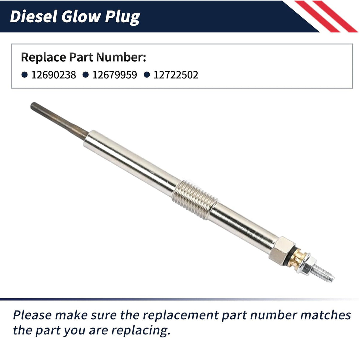 L5P Duramax Glow Plug - New Direct-Fit Diesel Replacement