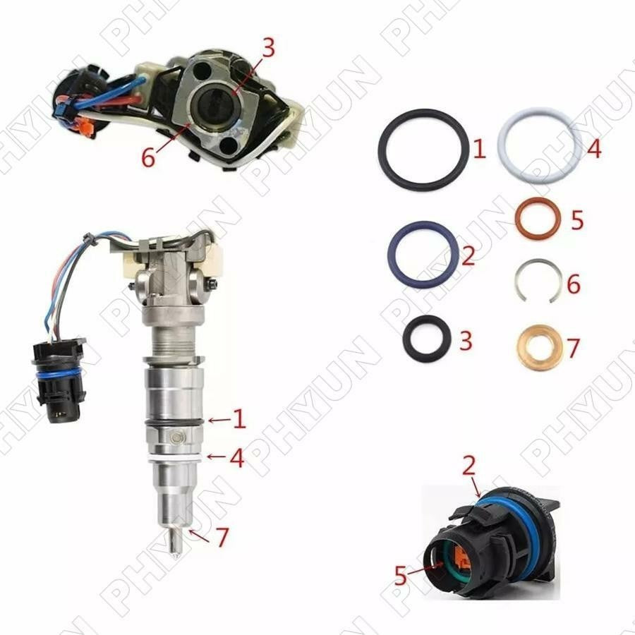 6.0L Power Stroke Injector Set - Remanufactured Direct-Fit Diesel Replacement
