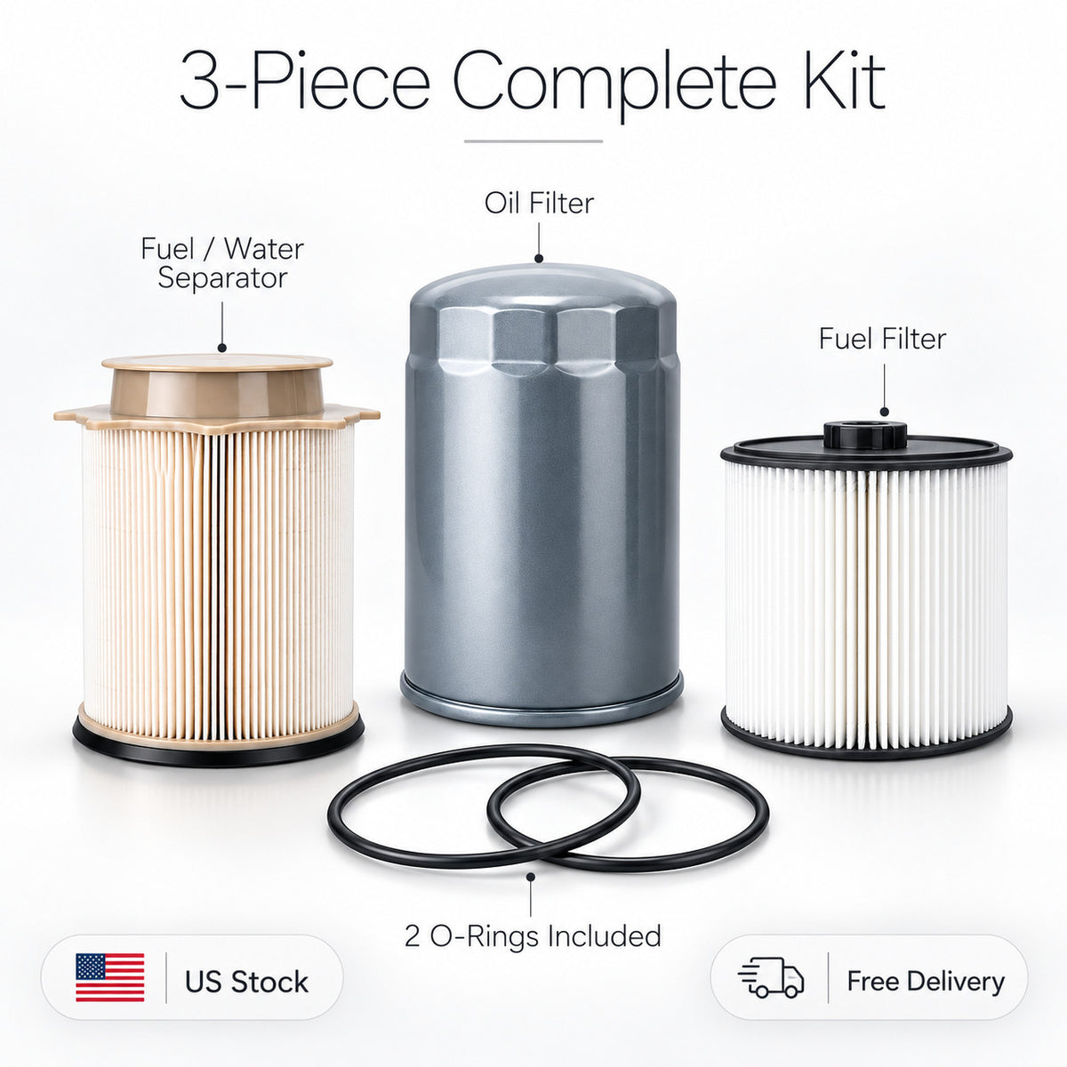 6.7L Cummins Fuel Filter - New Direct-Fit Diesel Replacement