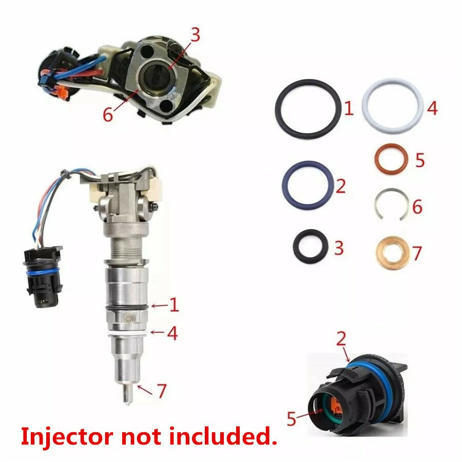 6.0L Power Stroke Injector Set - Remanufactured Direct-Fit Diesel Replacement