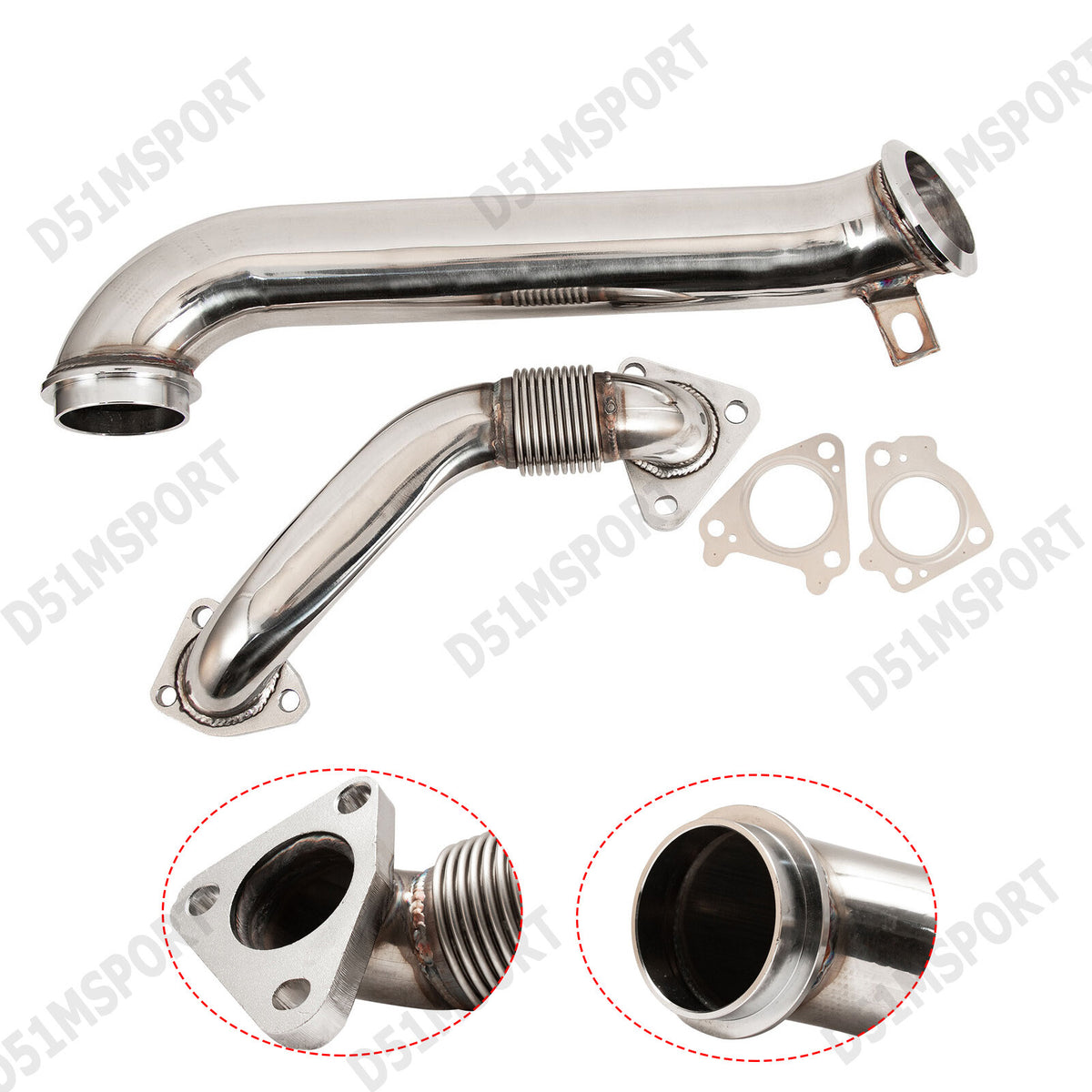 LLY Duramax Up-Pipe Kit 2004 - New Direct-Fit Diesel Replacement
