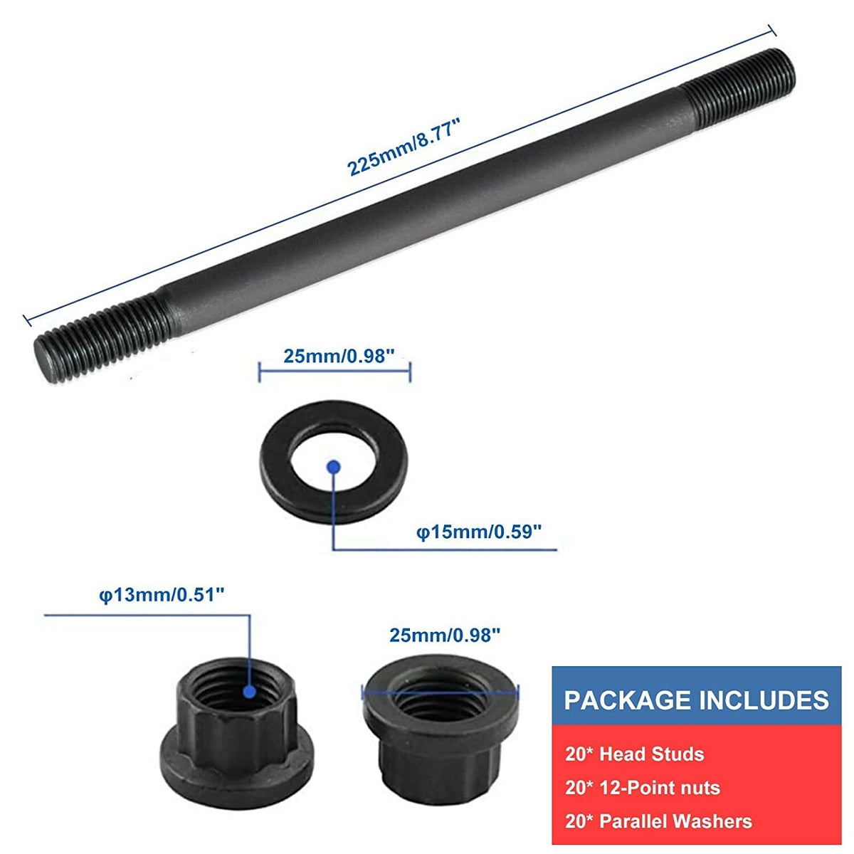 6.0L Power Stroke Head Stud - New Direct-Fit Diesel Replacement