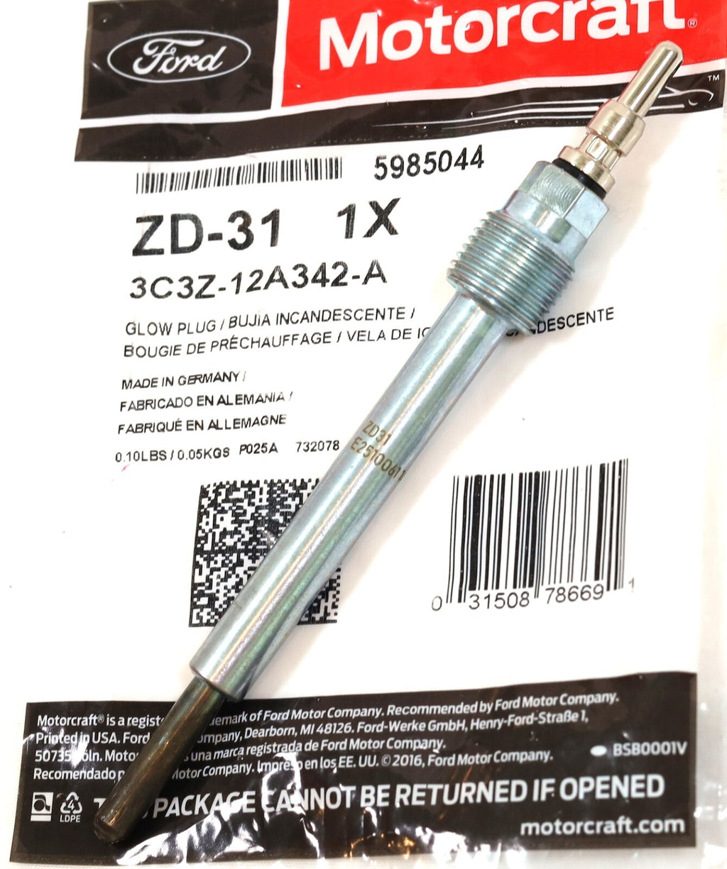 6.0L Power Stroke Glow Plug - New Direct-Fit Diesel Replacement