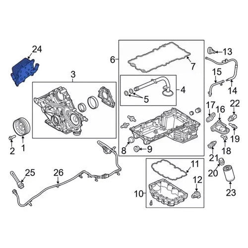 6.7L Power Stroke Oil Cooler - New Direct-Fit Diesel Replacement