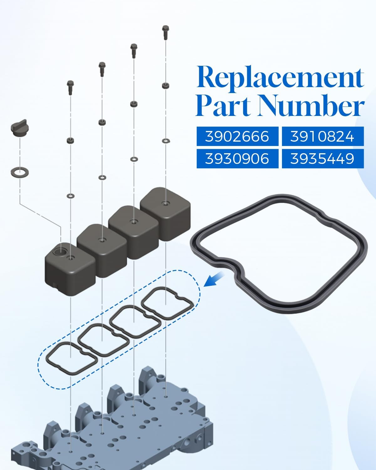 5.9L Cummins Valve Cover Gasket - New Direct-Fit Diesel Replacement