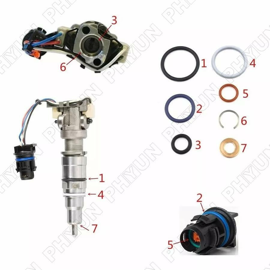 6.0L Power Stroke Injector Set - Remanufactured Direct-Fit Diesel Replacement