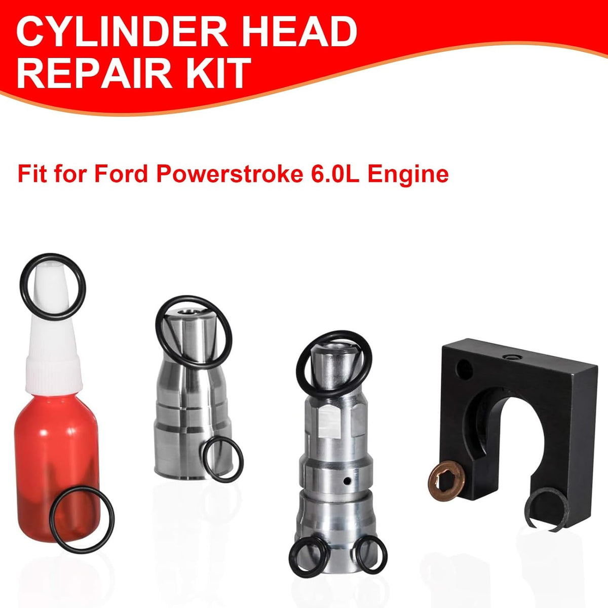6.0L Power Stroke Injector Seal Kit - New Direct-Fit Diesel Replacement