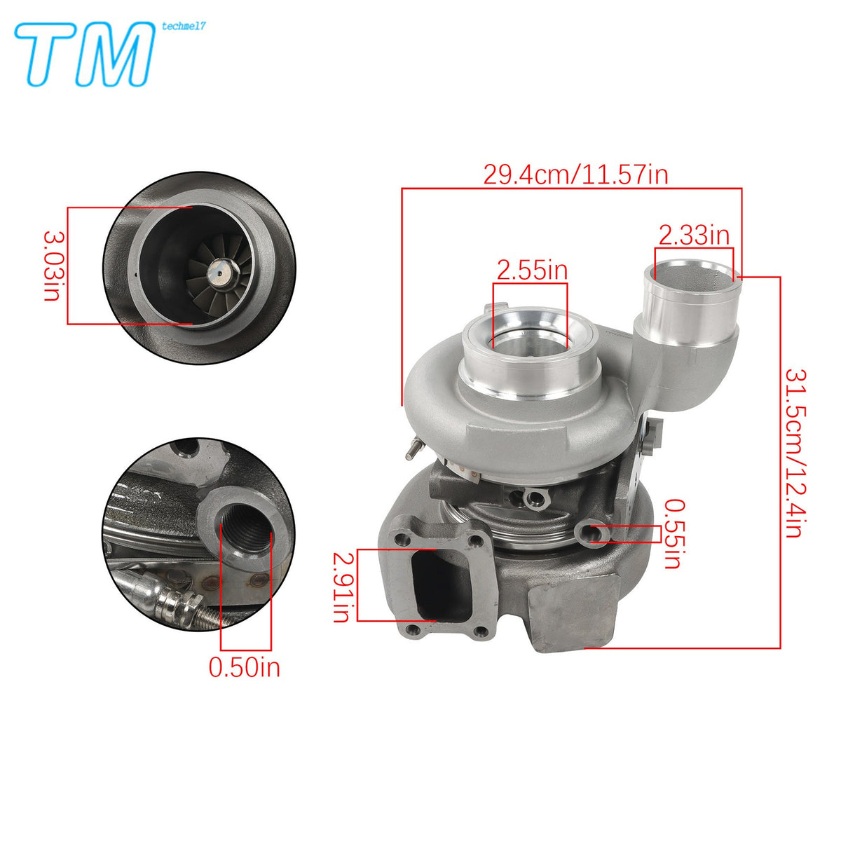 6.7L Cummins Turbocharger 2007-2012 - Remanufactured Direct-Fit Diesel Replacement