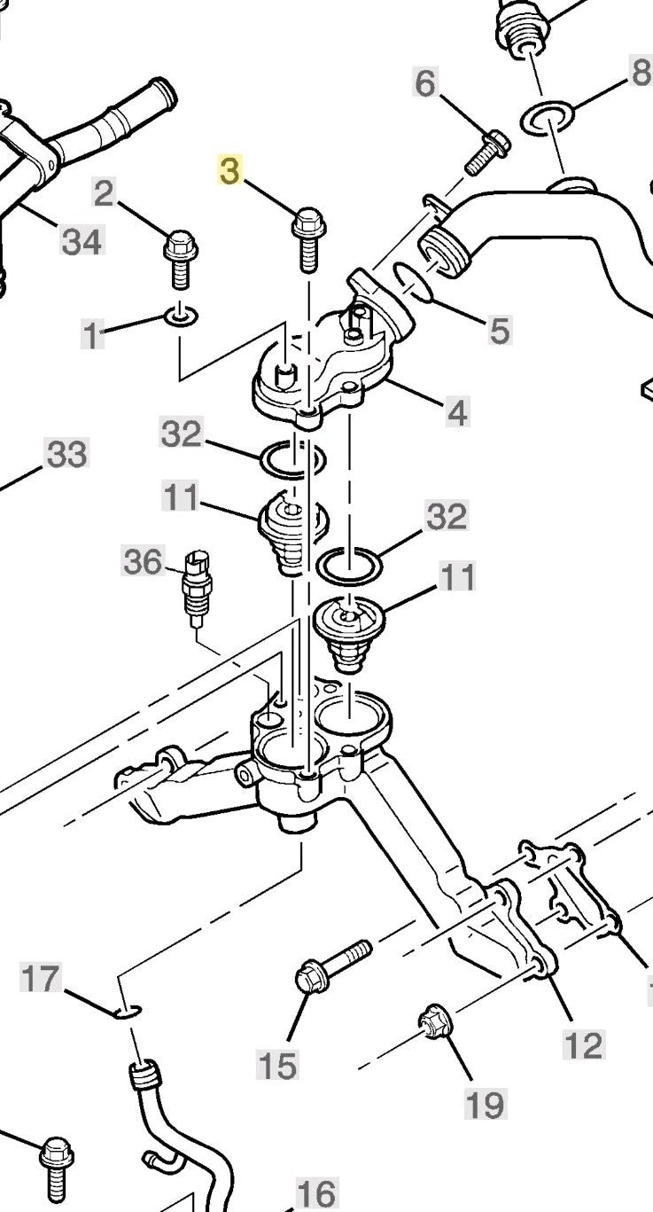 LLY Duramax Thermostat 2004 - New Direct-Fit Diesel Replacement