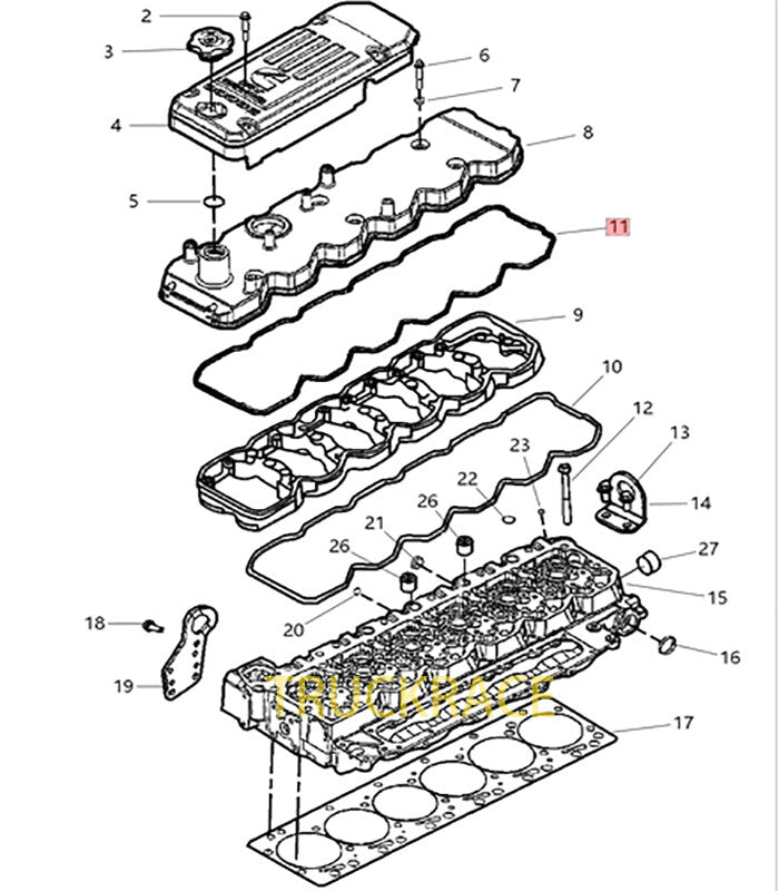 5.9L Cummins Valve Cover Gasket 2003-2005 - New Direct-Fit Diesel Replacement