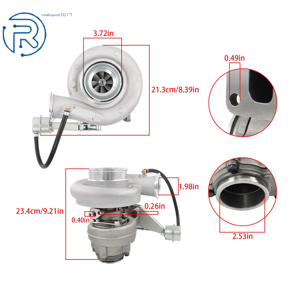 5.9L Cummins Turbocharger 1994-1998 - Remanufactured Direct-Fit Diesel Replacement