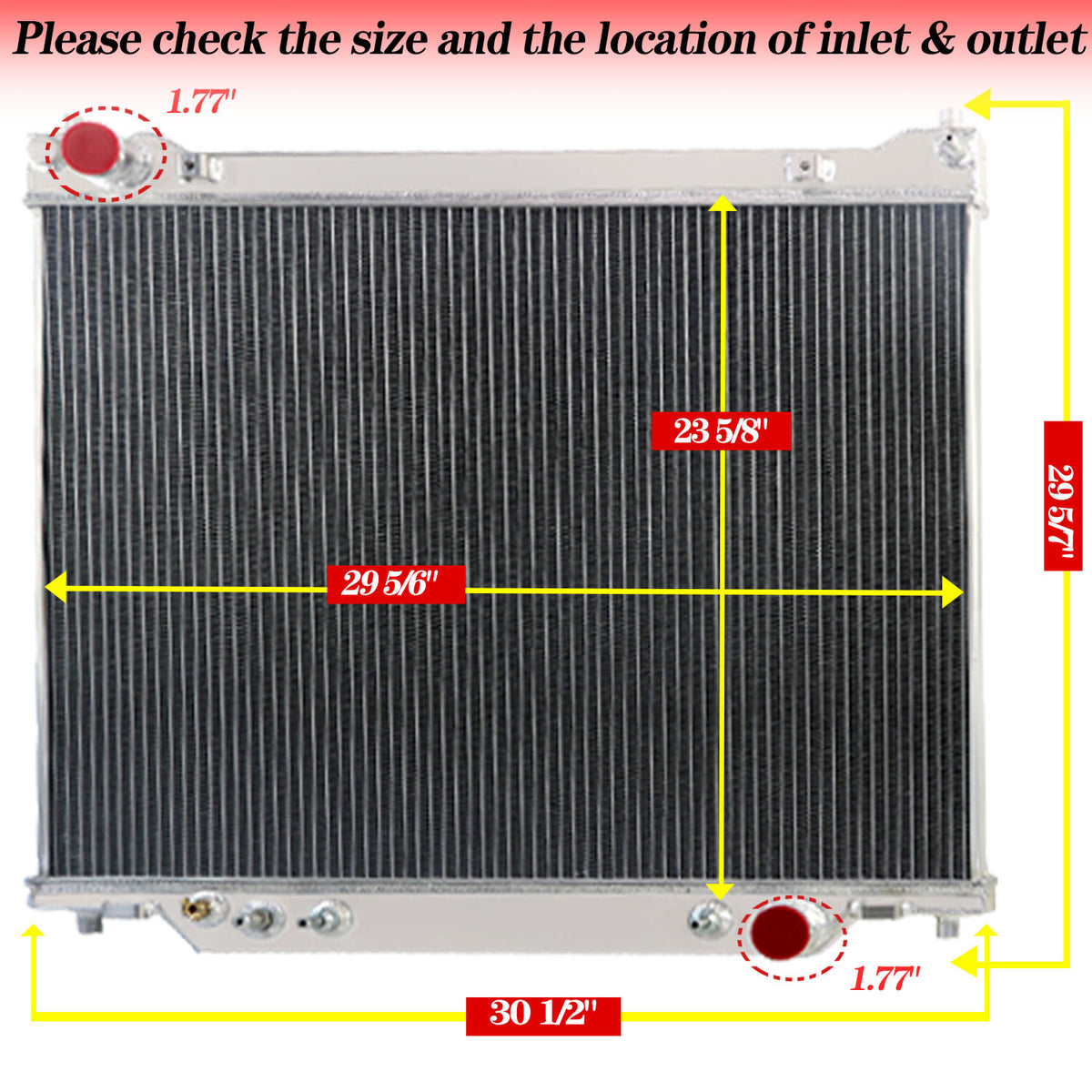 7.3L Power Stroke Radiator 1995-1997 - New Direct-Fit Diesel Replacement